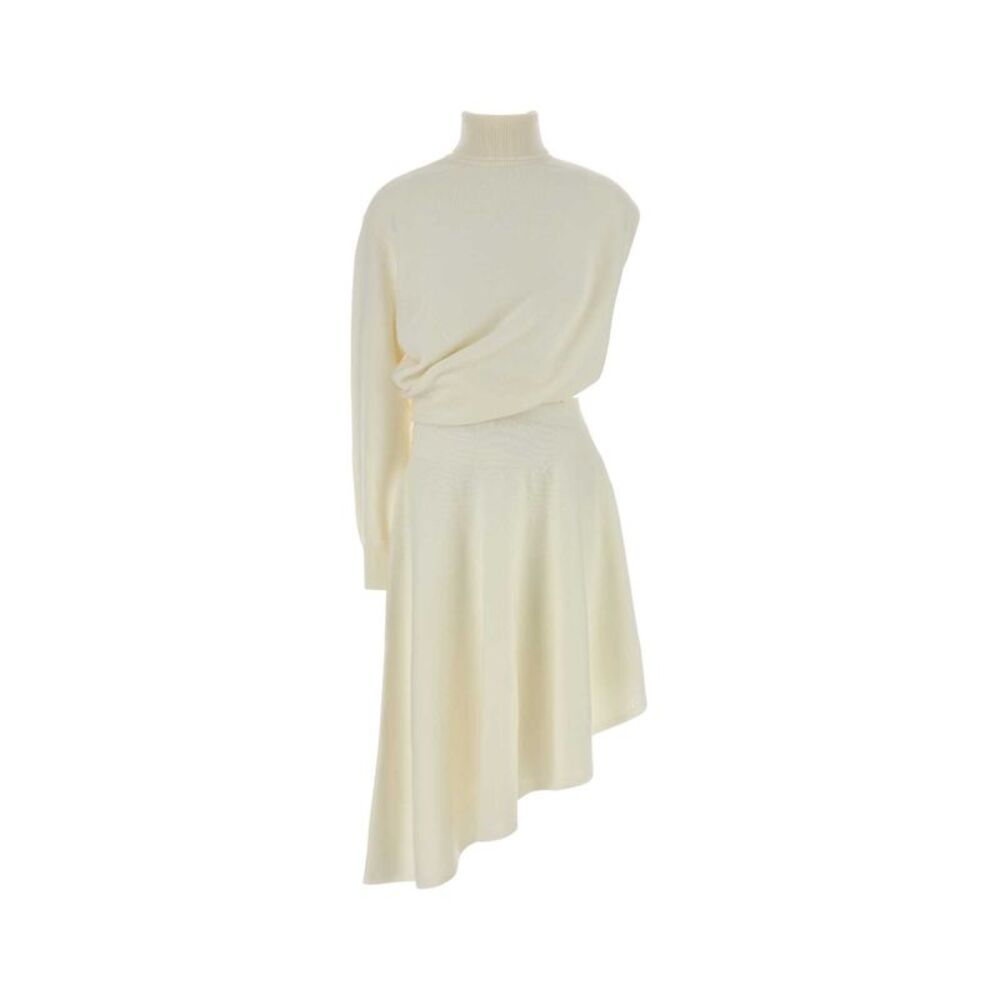 Alaia Women Ivory Wool Dress
